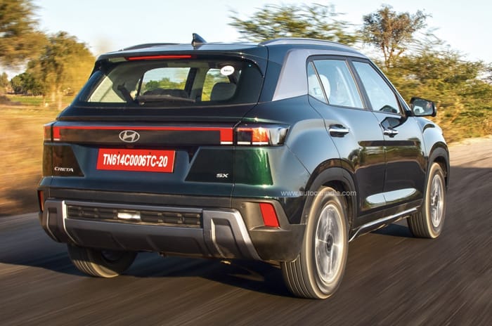2024 Hyundai Creta facelift rear action